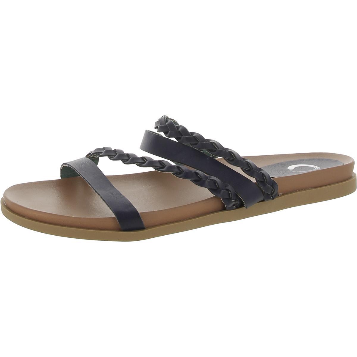 Женские темно-синие босоножки-горки из коллекции Journee, размер 12, средний (B,M), BHFO 8950