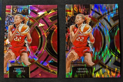 2024 Panini Select WNBA SHERYL SWOOPES Premier Pink Ice Flash Prizm #183 - LOT