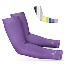 Cooling Arm Sleeves for Men  Women   Breathable, Moisture 1 Pair: Purple