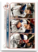 2022 TOPPS MONTGOMERY CLUB STAMP ADAM DUVALL/AUSTIN RILEY/OZZIE ALBIES ATLANTA