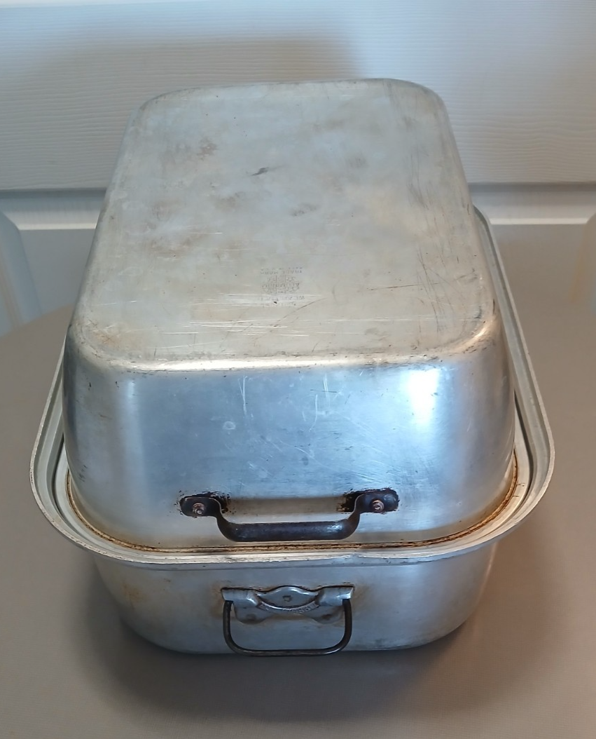 Vintage Wear Ever Tacuco Aluminum Roaster Roasting Pan w Lid
