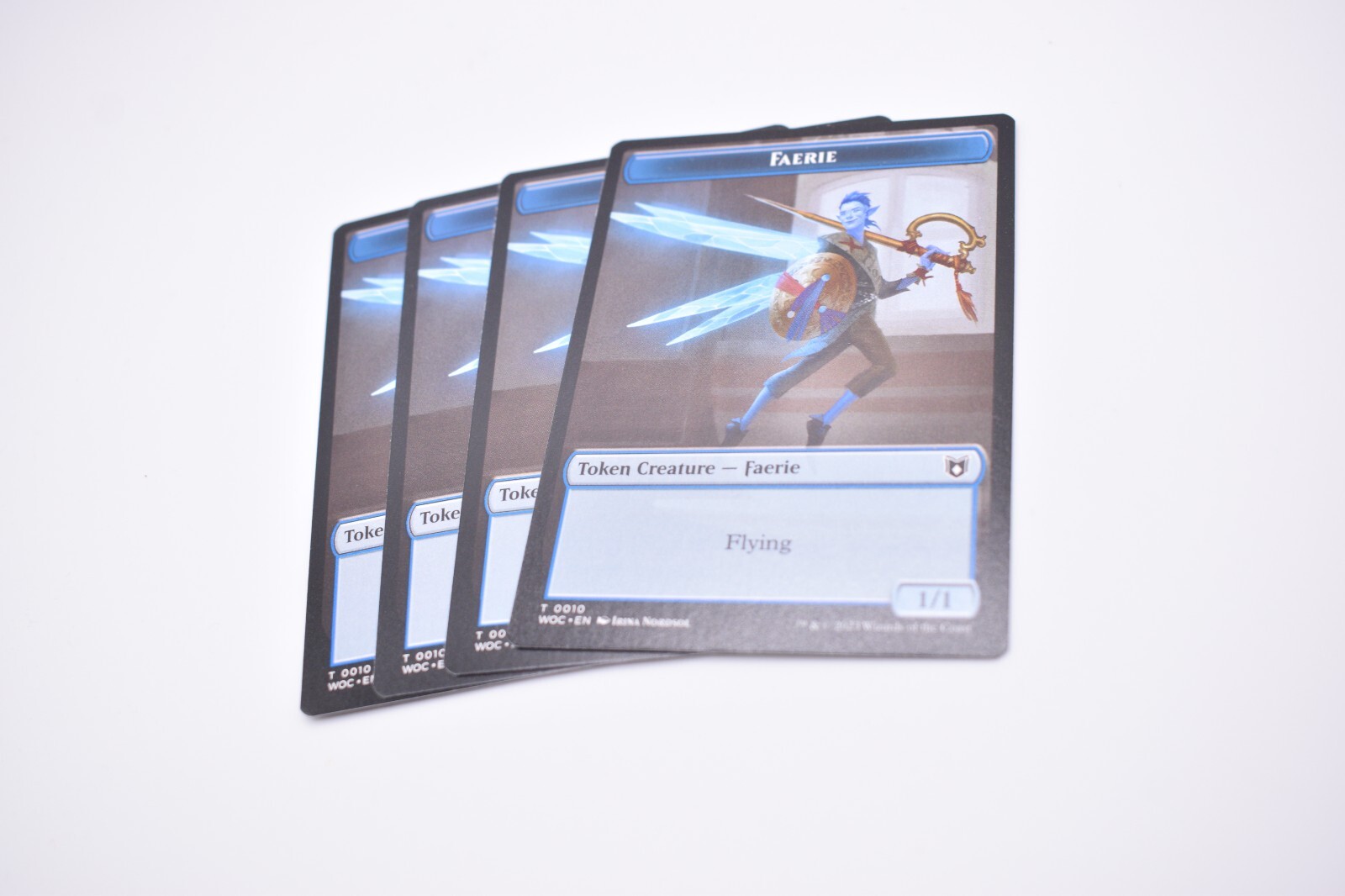 MTG-X4-Commander: Wilds of Eldraine-Faerie   Human Double-Sided Token-0010/0002