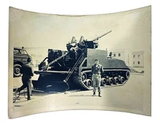 WW2 US Army Military Photo M40 155 mm Gun Motor Carriage Artillery Historical