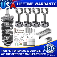 Engine Rebuild Kit Crank shaft/ Rod/Piston/ Bearing For Chevrolet Buick GMC 2.4L