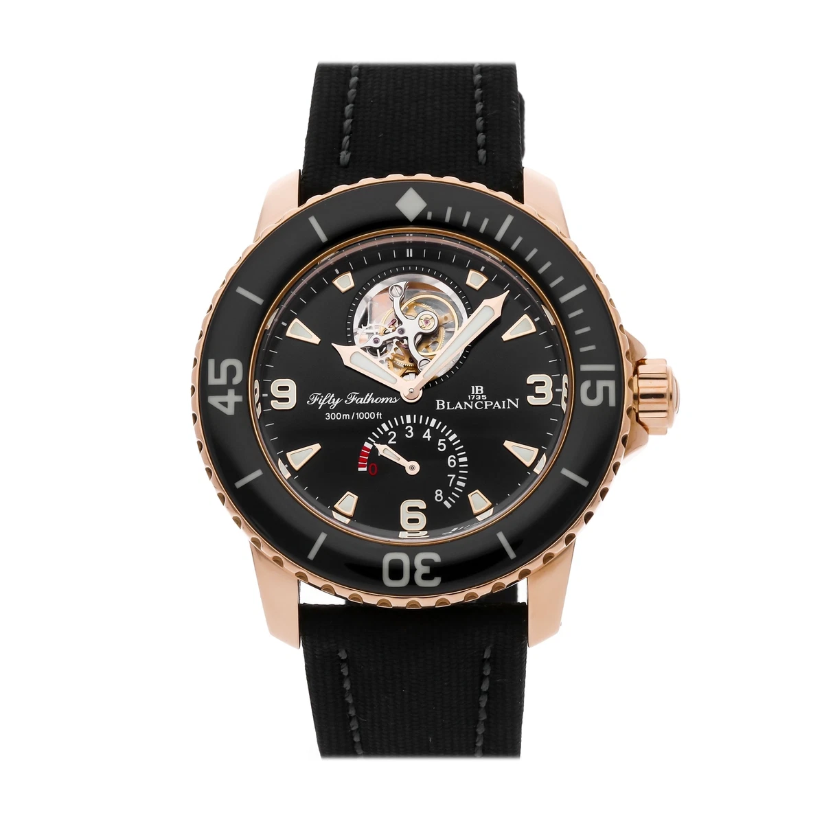 Blancpain Fifty Fathoms Tourbillon 8 Days Auto Rose Gold Men Watch