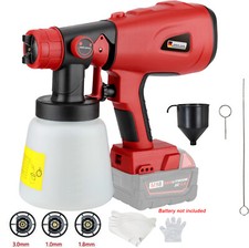 Electric Cordless Paint Spray Gun For Milwaukee 18V Battery Brushless Motor