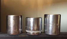  USA MADE 5/8"& 11/16" & 3/4" vintage sockets  3/8 1/2 DR price each 6pt 12pt 