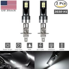 2pcs H1 Led Headlight Bulbs Conversion Kit 100w 14000lm 6500k High Low Beam Lamp