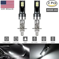2PCS H1 LED Headlight Bulbs Conversion Kit 100W 14000LM 6500K High Low Beam Lamp