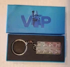 LEGO 5006330 VIP Exclusive Chrome Silver Metal Brick 2x4 Keychain In Box
