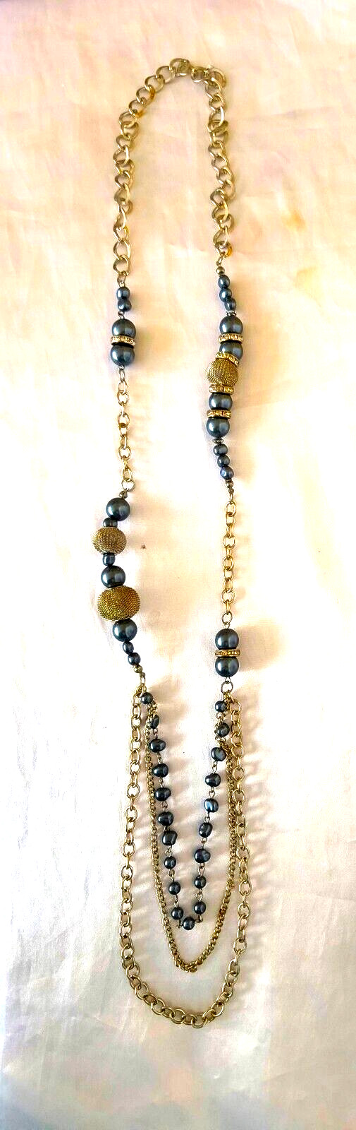 Women's Necklace Statement Multistrand Imitation … - image 11