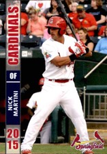 2015 Springfield Cardinals Grandstand #9 Nick Martini Crystal Lake Illinois Card