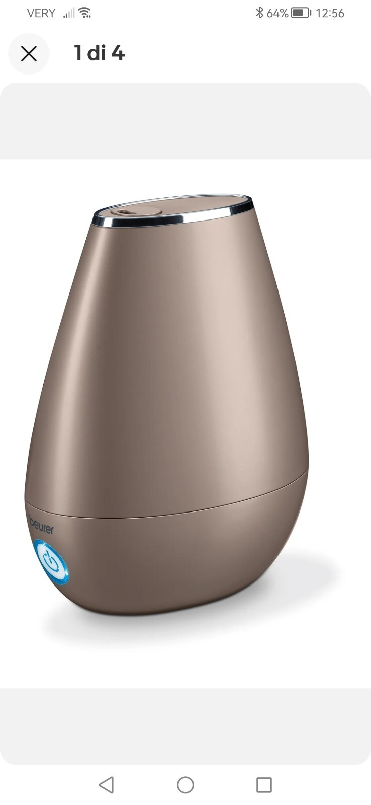 Offerta Umidificatore Beurer LB 37 Ultra Silenzioso 20 W Toffee Bronzo