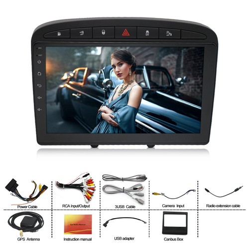 9"Car Player Stereo Radio Navi Carplay 2+32GB Android for PEUGEOT 308 10-13 - Foto 2 di 12