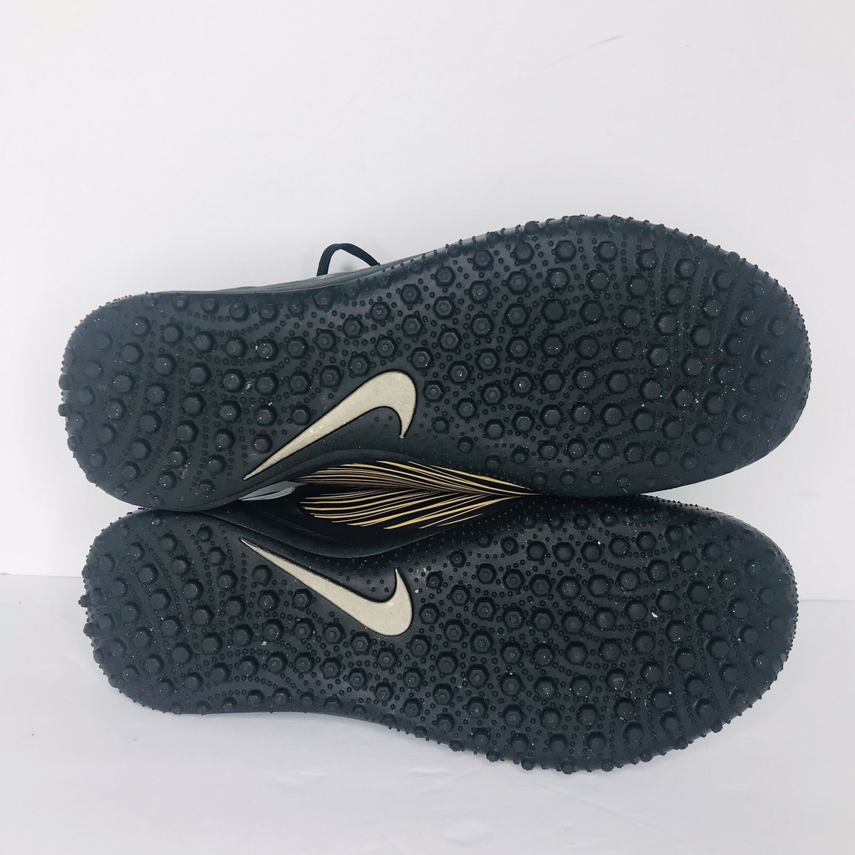 Nike Vapor Drive Field Hockey Mens 12 Black Gold Lace Up Shoes AV6634-017 New Nike Vapor Drive Black, White and Gold Field Hockey Cleats  main image 4