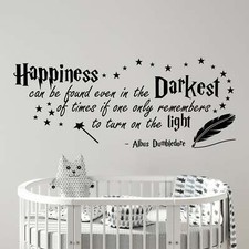 Harry Potter Happiness Albus Dumbledore wall sticker kids room wall art DECAL