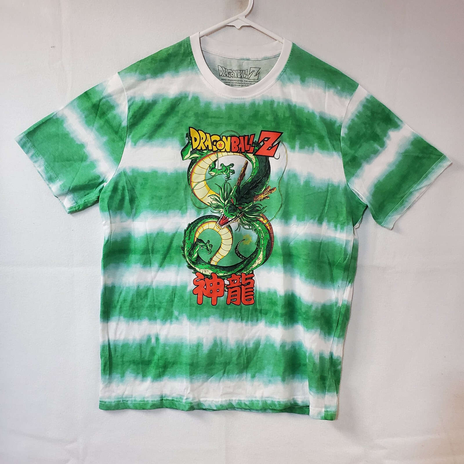 Dragon Ball Z Shenron Tie Dye Anime Graphic Green Shi… - Gem