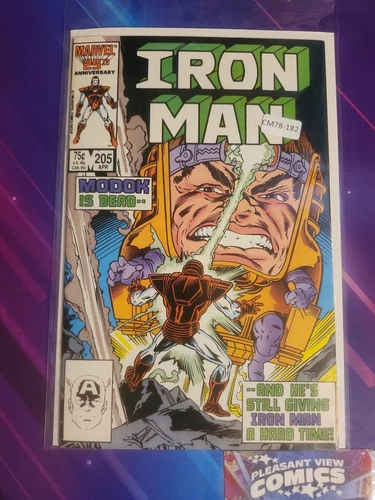 IRON MAN #205 VOL. 1 HIGH GRADE MARVEL COMIC BOOK CM78-182