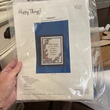HAPPY THINGS MEMORY CROSS STITCH 1996 PATSY MOORE New