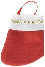 Christmas Ultra Mini Stockings Party Favor Value Pack, Felt , 3", Pack of 10