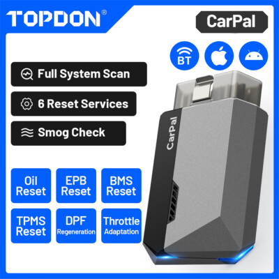 NEW TOPDON Carpal-E OBD2 Scanner Code Reader Full System Car Diagnostic Tool