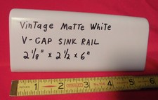 1 pc. *Vintage Matte White* V-Cap Ceramic Tri...