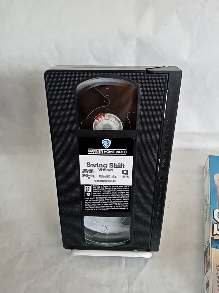 Swing Shift VHS 1990 Goldie Hawn Kurt Russell Christine Lahti Ed