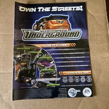 original ad 11- 8" Need For Speed Underground 2005 ARCADE VIDEO GAME FLYER image