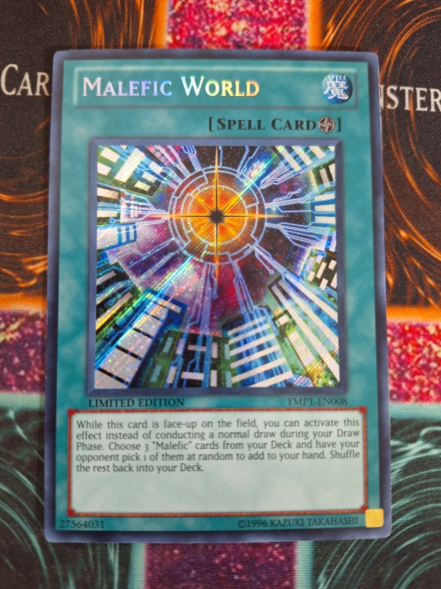 Yu-Gi-Oh! TCG Malefic World YMP1-EN008 Secret Rare Limited Near