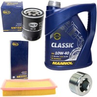 MotoröL Filter Set 10W40 5 Liter + ÖLablassschraube FüR Fiat Punto Kasten 188