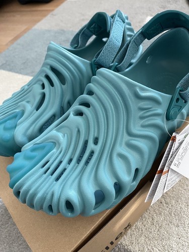 NEU Crocs Pollex Clog von Salehe Bembury Größe M 10 / W 12 Türkis Tonic - Bild 3 von 11