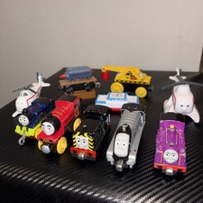 LOT OF 10 MIXED THOMAS THE TRAIN FRIENDS Diecast Trains,Helicopter More