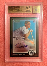 2010 Bowman Chrome Auto Giancarlo Mike Stanton Autograph RC #/100 BGS 9.5/10