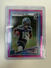 2025 Donruss #388 Tory Horton Seahawks Optic Rated Rookies Preview Pink Rookie