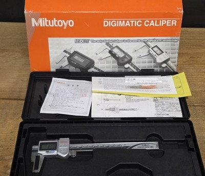 Mitutoyo 573-751 Digimatic Neck Caliper 0 - 6'' / 0 - 150mm SPC IP67 