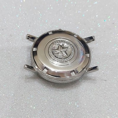 Vintage Eberhard & C0. Automatic Watch Case & Back (only) All Steel Swiss Made.