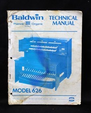 Baldwin Organ Technical Manual Model 626 Vintage Service Schematics Charts