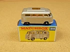 OLD VINTAGE LESNEY MATCHBOX # 34 VOLKSWAGEN CAMPER ORIGINAL BOX