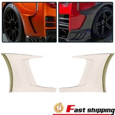 Pair Unpainted Frp Rear Corner Splitter Aprons Fit 2017-2023 Nissan R35 Gtr Gt-r