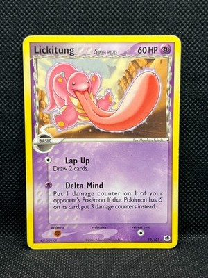 Pokémon Tcg Lickitung 19/101 Delta Species Non Holo