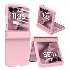 For Motorola Razr 2025/2024 60 Ultra Hinge Glass Screen Protector Matte PC Case