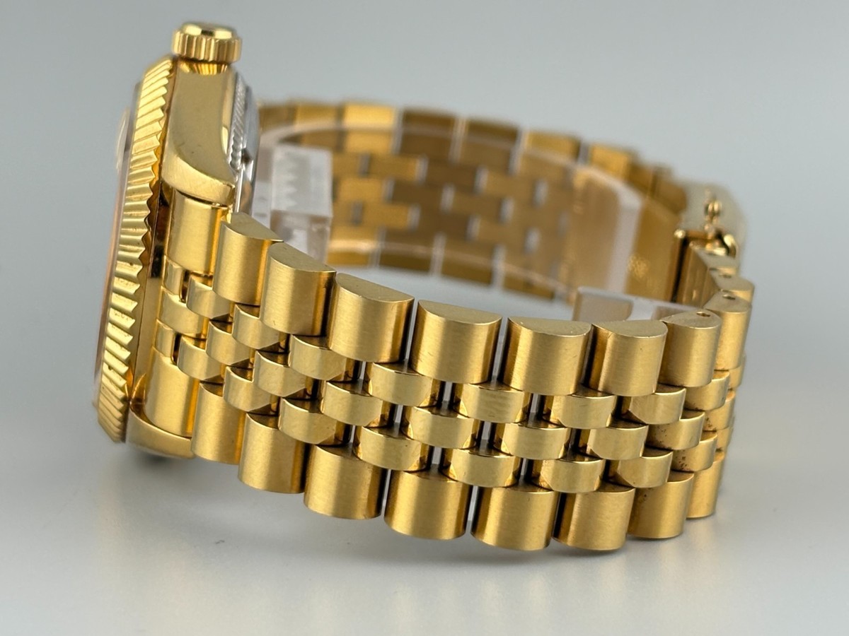 Near Mint] ORIENT President Oyster Automatic Sapphire Gold Watch