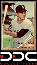 1962 Topps Green Tint #178 Camilo Carreon Chicago White Sox Excellent