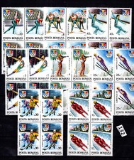 // 4X ROMANIA 1992 - MNH - SPORTS - OLYMPICS - HOCKEY - SKIING 