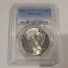 1923 Peace Dollar PCGS MS63 $1 Silver Coin Philadelphia