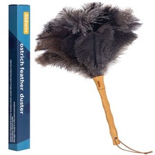 Aldwin Ostrich Feather Duster, 16 Inch Ostrich Feather Duster With Woo