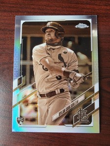 2021 Topps Chrome #140 Dylan Carlson Sepia Refractor