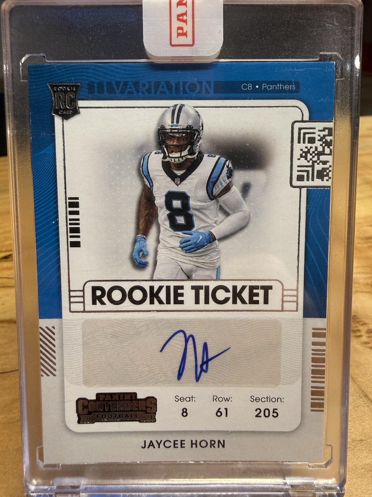 Jaycee Horn Rookie Auto Variation SSP 2021 Contenders Football Carolina Panthers