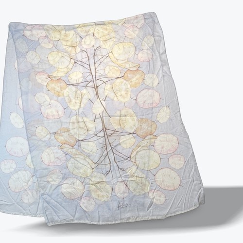 Fabric Frontline Zurich Scarf Modal Silk Handmade Switzerland Botanical Print