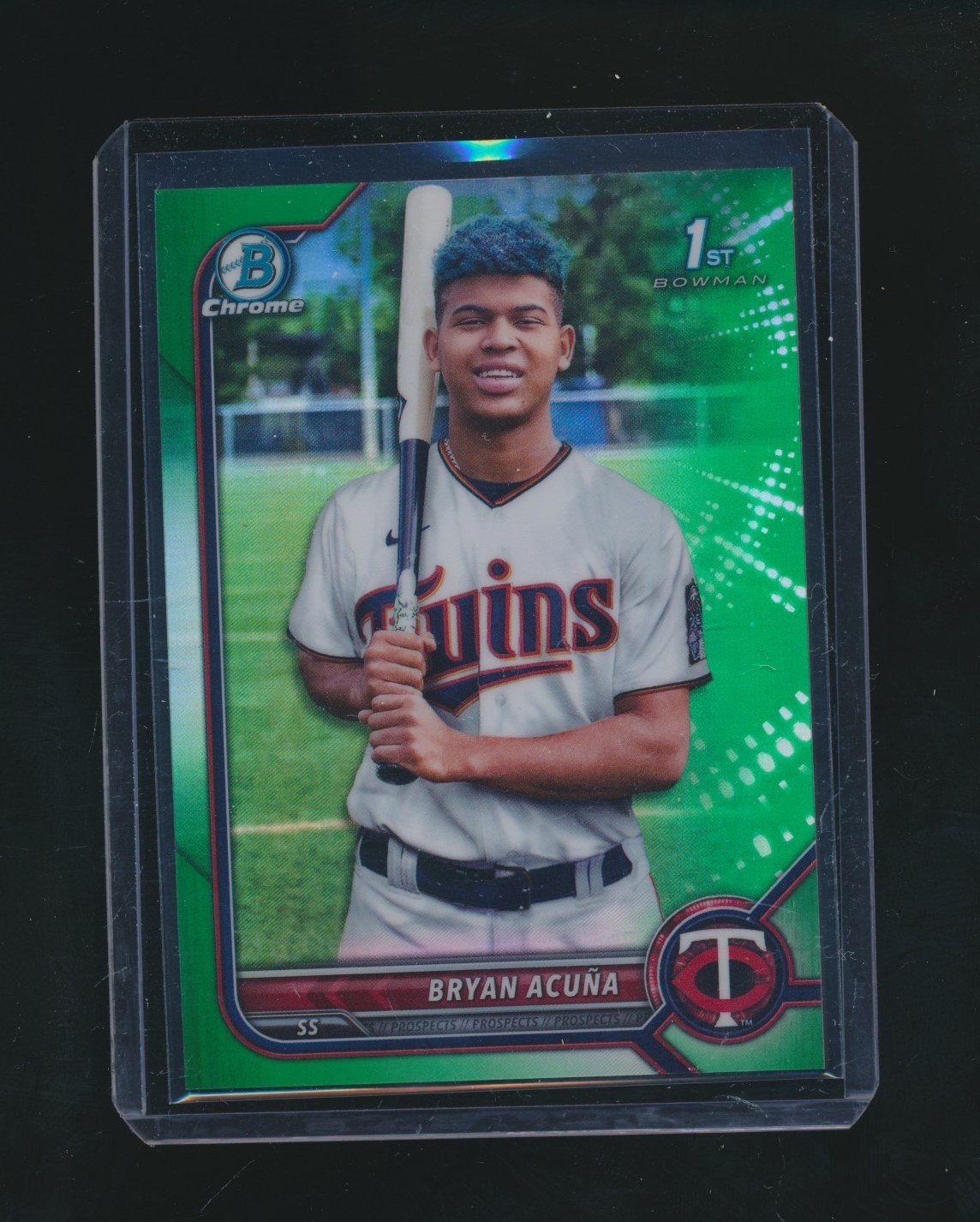 BRYAN ACUNA 2022 BOWMAN CHROME 1ST GREEN REFRACTOR RC 69/99 #BCP-151